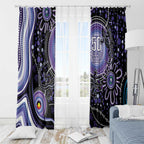 Australia NAIDOC Week Window Curtain Happy 50th Anniversary Purple Version