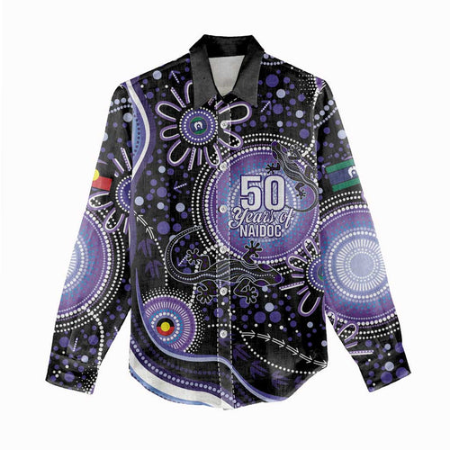 Australia NAIDOC Week Women Casual Shirt Happy 50th Anniversary Purple Version