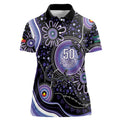 Australia NAIDOC Week Women Polo Shirt Happy 50th Anniversary Purple Version