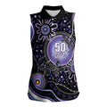 Australia NAIDOC Week Women Sleeveless Polo Shirt Happy 50th Anniversary Purple Version
