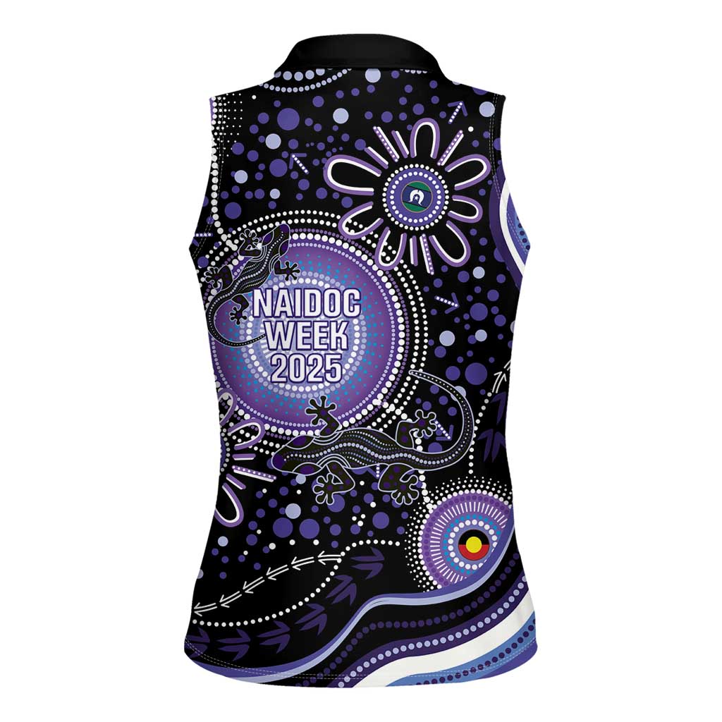Australia NAIDOC Week Women Sleeveless Polo Shirt Happy 50th Anniversary Purple Version