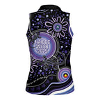 Australia NAIDOC Week Women Sleeveless Polo Shirt Happy 50th Anniversary Purple Version