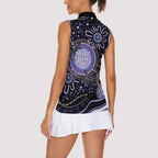 Australia NAIDOC Week Women Sleeveless Polo Shirt Happy 50th Anniversary Purple Version