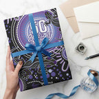 Australia NAIDOC Week Wrapping Paper Happy 50th Anniversary Purple Version - Aussie Hoodie