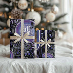 Australia NAIDOC Week Wrapping Paper Happy 50th Anniversary Purple Version - Aussie Hoodie