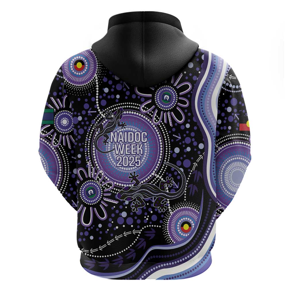 Australia NAIDOC Week Zip Hoodie Happy 50th Anniversary Purple Version