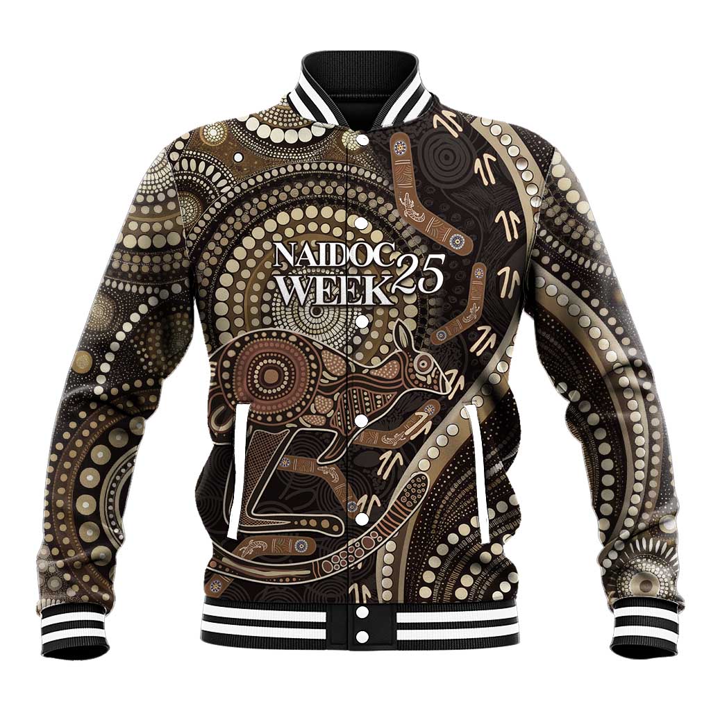 Australia NAIDOC Week 2025 Baseball Jacket Boomerang Kangaroo Indigenous Art