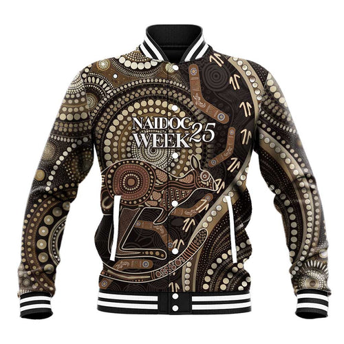 Australia NAIDOC Week 2025 Baseball Jacket Boomerang Kangaroo Indigenous Art