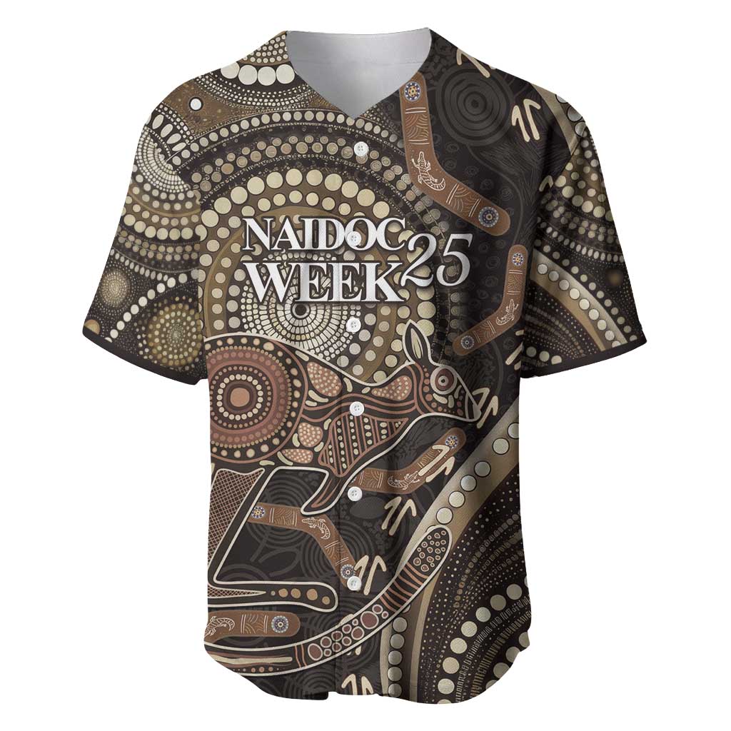 Australia NAIDOC Week 2025 Baseball Jersey Boomerang Kangaroo Indigenous Art