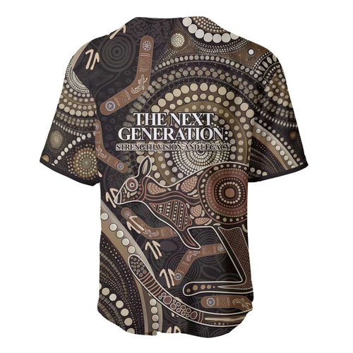 Australia NAIDOC Week 2025 Baseball Jersey Boomerang Kangaroo Indigenous Art
