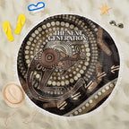 Australia NAIDOC Week 2025 Beach Blanket Boomerang Kangaroo Indigenous Art