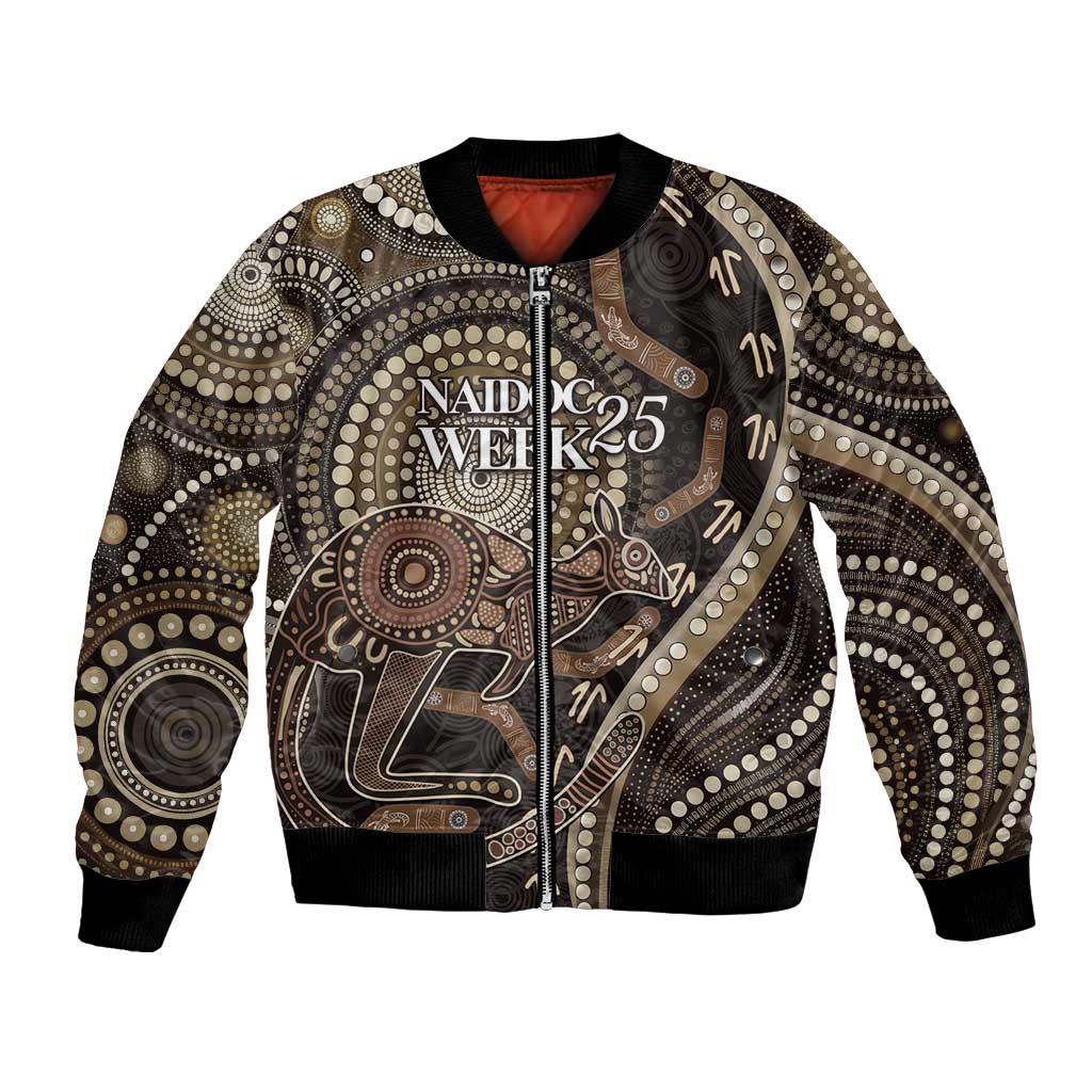 Australia NAIDOC Week 2025 Bomber Jacket Boomerang Kangaroo Indigenous Art
