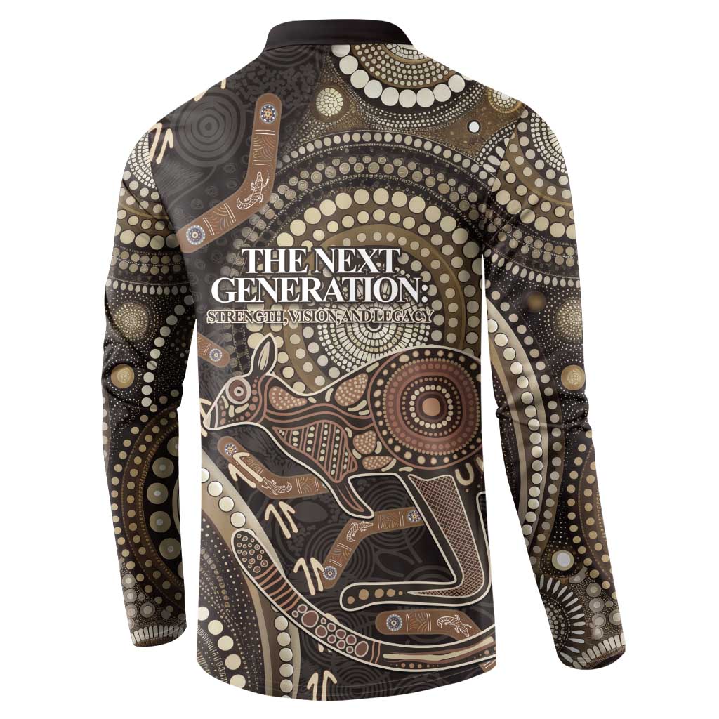 Australia NAIDOC Week 2025 Button Sweatshirt Boomerang Kangaroo Indigenous Art