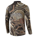 Australia NAIDOC Week 2025 Button Sweatshirt Boomerang Kangaroo Indigenous Art