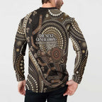 Australia NAIDOC Week 2025 Button Sweatshirt Boomerang Kangaroo Indigenous Art