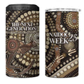 Australia NAIDOC Week 2025 4 in 1 Can Cooler Tumbler Boomerang Kangaroo Indigenous Art