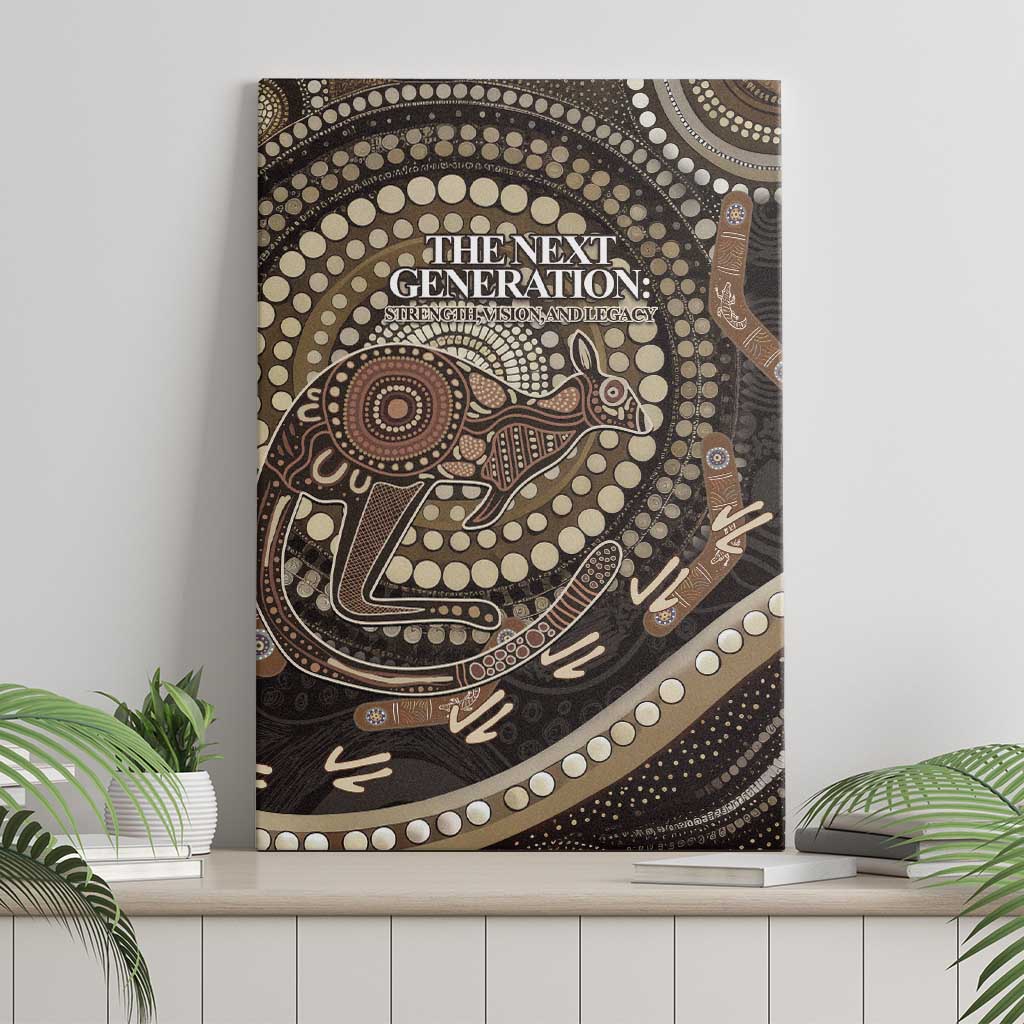 Australia NAIDOC Week 2025 Canvas Wall Art Boomerang Kangaroo Indigenous Art