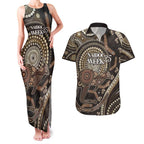 Australia NAIDOC Week 2025 Couples Matching Tank Maxi Dress and Hawaiian Shirt Boomerang Kangaroo Indigenous Art