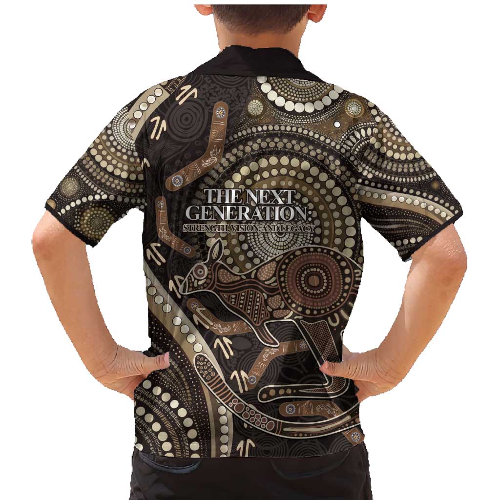 Australia NAIDOC Week 2025 Family Matching Mermaid Dress and Hawaiian Shirt Boomerang Kangaroo Indigenous Art