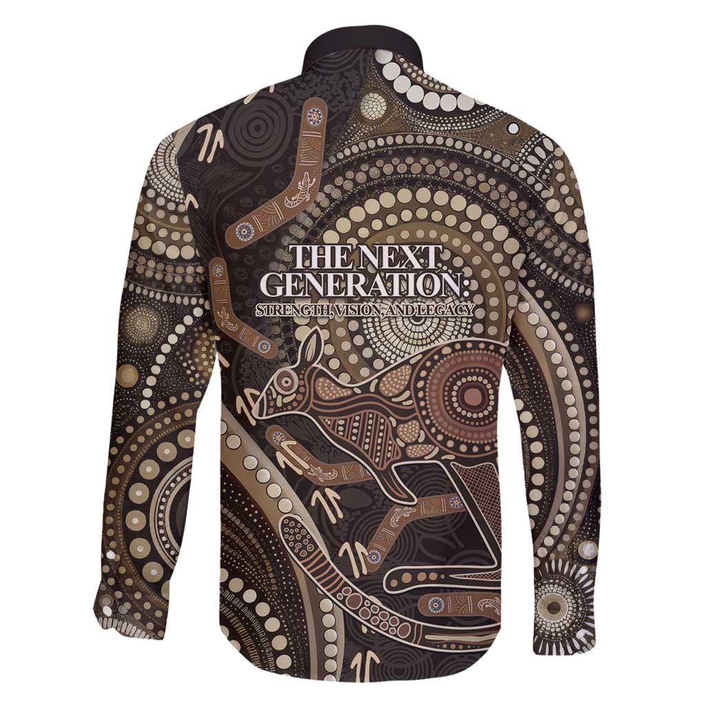 Australia NAIDOC Week 2025 Family Matching Off Shoulder Maxi Dress and Hawaiian Shirt Boomerang Kangaroo Indigenous Art