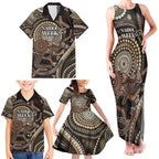 Australia NAIDOC Week 2025 Family Matching Tank Maxi Dress and Hawaiian Shirt Boomerang Kangaroo Indigenous Art