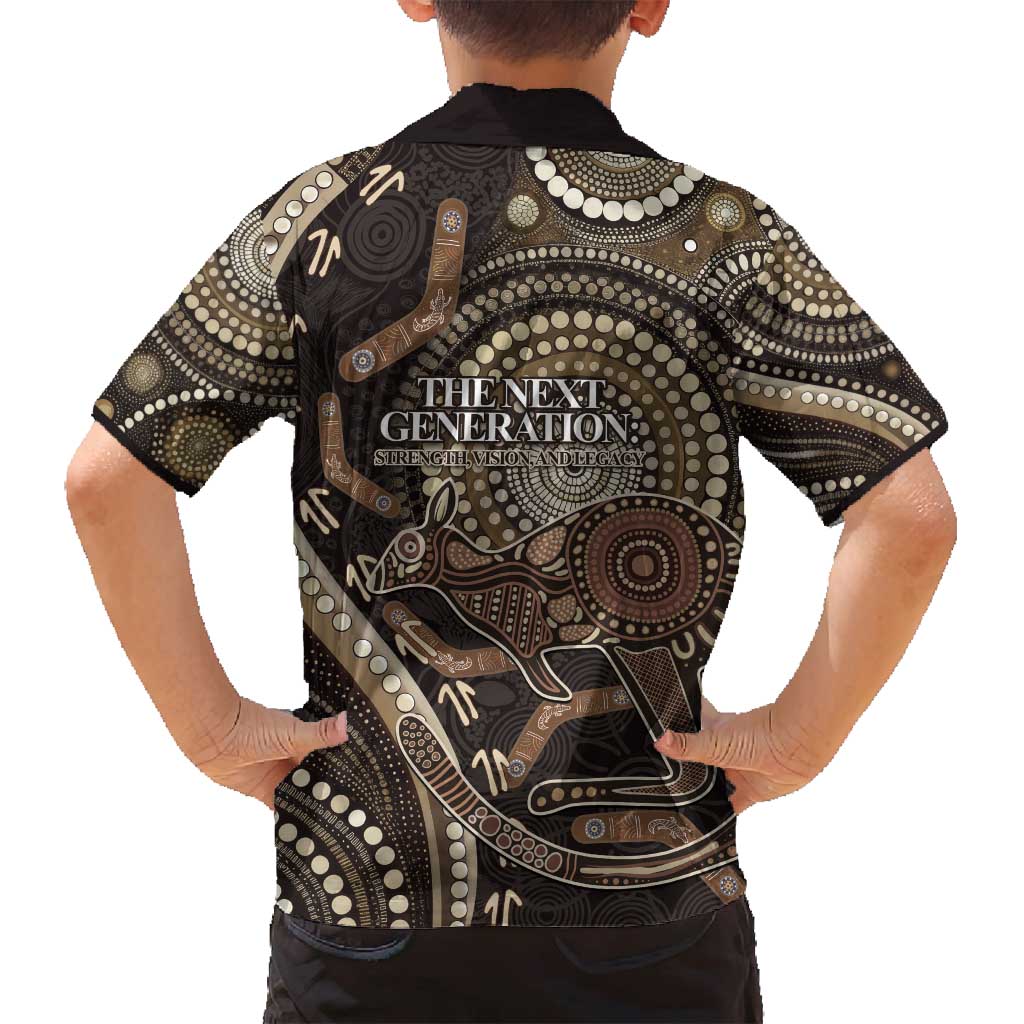 Australia NAIDOC Week 2025 Family Matching Tank Maxi Dress and Hawaiian Shirt Boomerang Kangaroo Indigenous Art