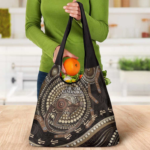 Australia NAIDOC Week 2025 Grocery Bag Boomerang Kangaroo Indigenous Art