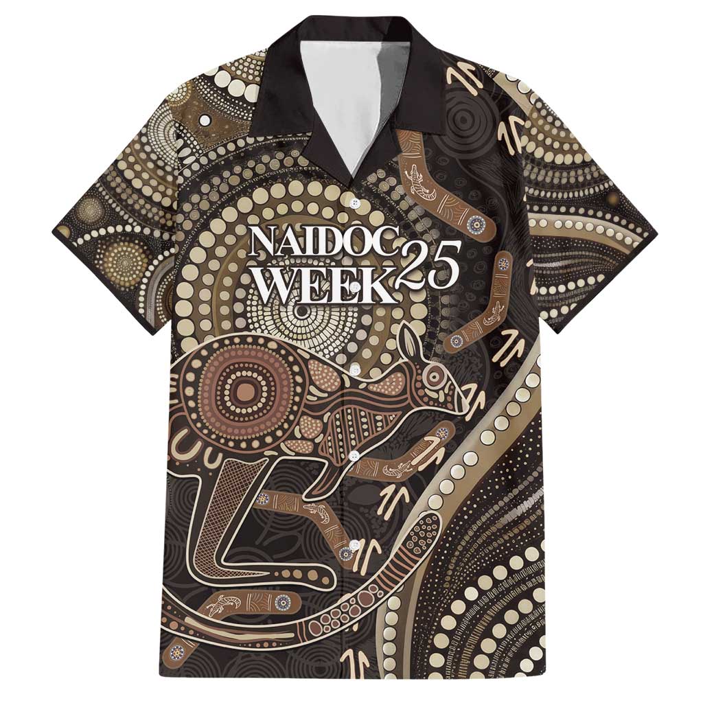 Australia NAIDOC Week 2025 Hawaiian Shirt Boomerang Kangaroo Indigenous Art