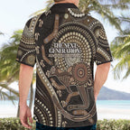 Australia NAIDOC Week 2025 Hawaiian Shirt Boomerang Kangaroo Indigenous Art