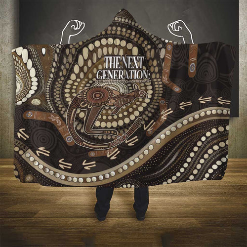 Australia NAIDOC Week 2025 Hooded Blanket Boomerang Kangaroo Indigenous Art