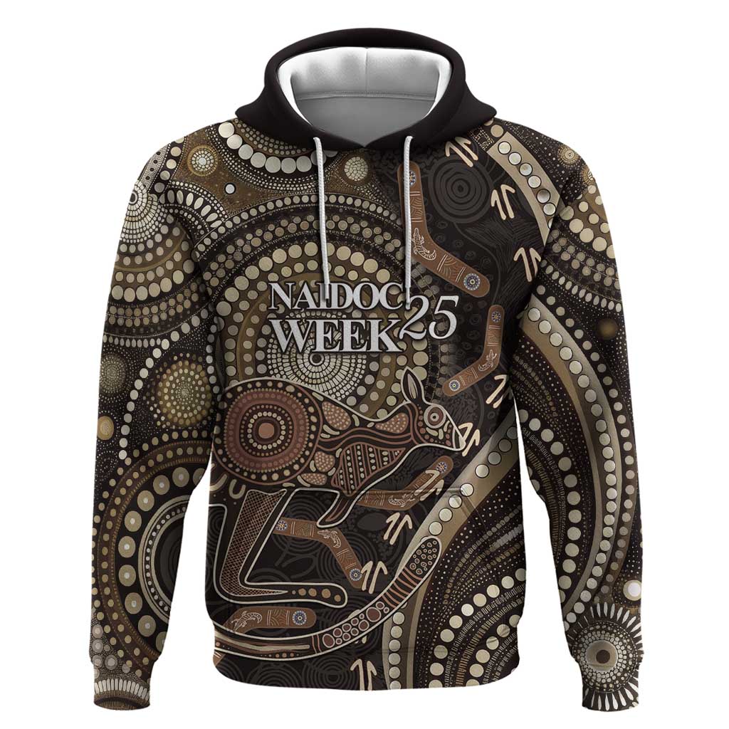 Australia NAIDOC Week 2025 Hoodie Boomerang Kangaroo Indigenous Art