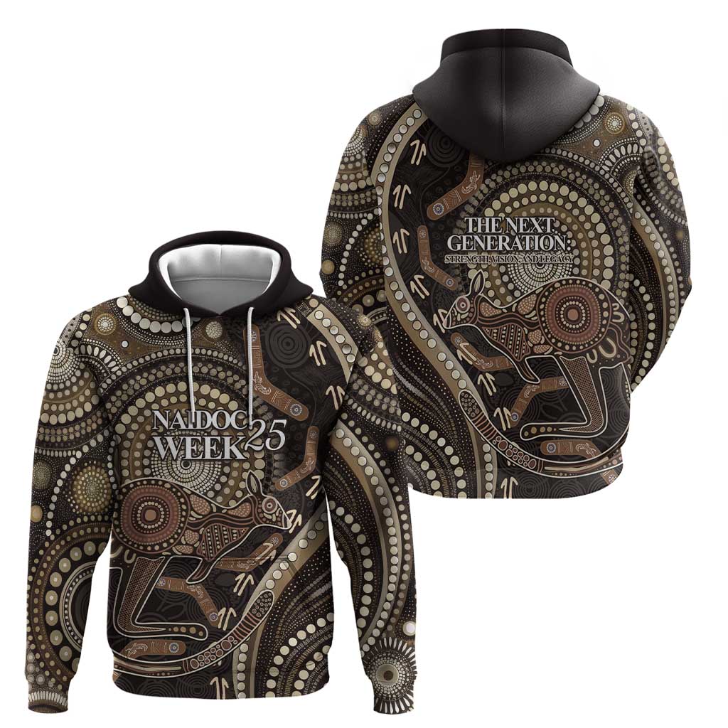 Australia NAIDOC Week 2025 Hoodie Boomerang Kangaroo Indigenous Art