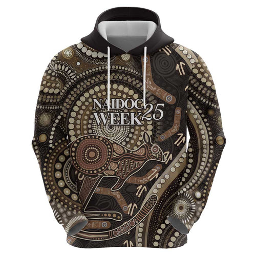 Australia NAIDOC Week 2025 Hoodie Boomerang Kangaroo Indigenous Art