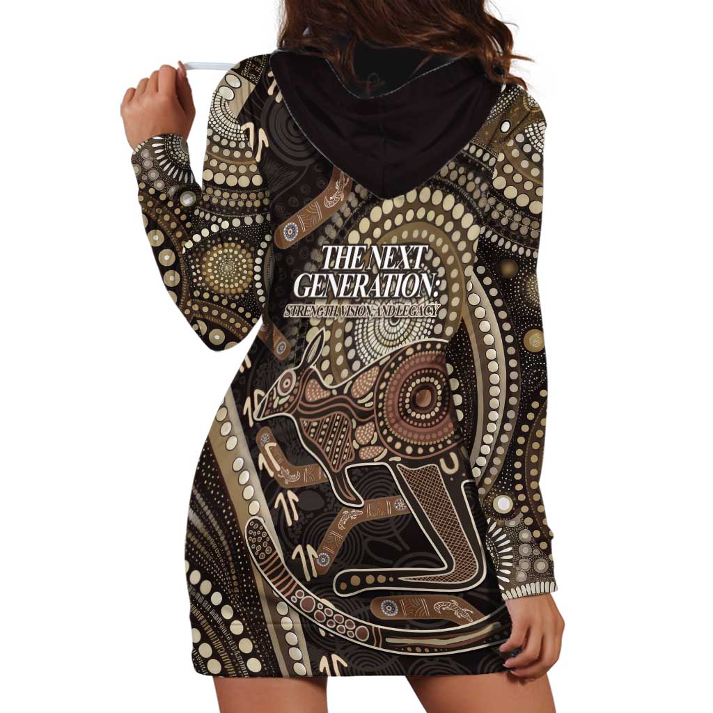 Australia NAIDOC Week 2025 Hoodie Dress Boomerang Kangaroo Indigenous Art