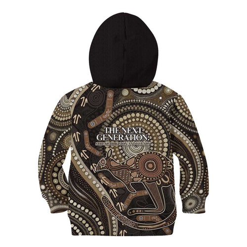 Australia NAIDOC Week 2025 Kid Hoodie Boomerang Kangaroo Indigenous Art