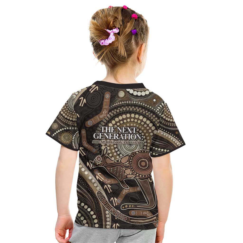 Australia NAIDOC Week 2025 Kid T Shirt Boomerang Kangaroo Indigenous Art