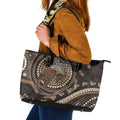 Australia NAIDOC Week 2025 Leather Tote Bag Boomerang Kangaroo Indigenous Art