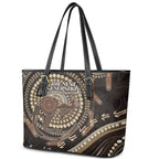 Australia NAIDOC Week 2025 Leather Tote Bag Boomerang Kangaroo Indigenous Art