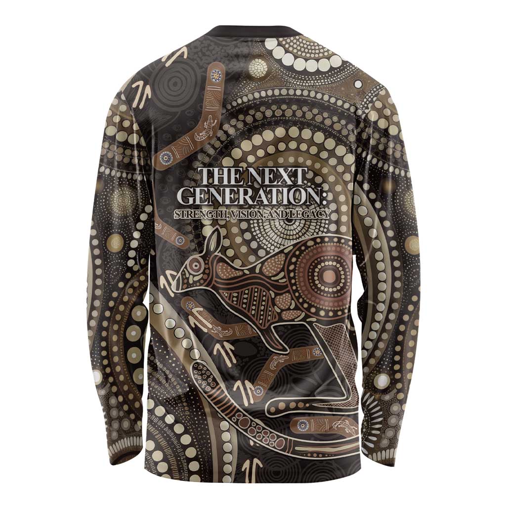 Australia NAIDOC Week 2025 Long Sleeve Shirt Boomerang Kangaroo Indigenous Art