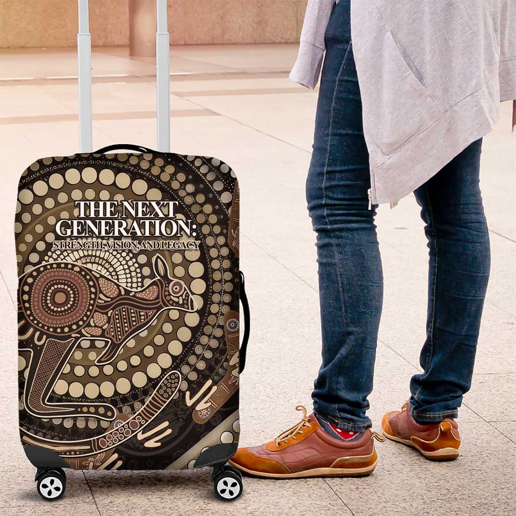 Australia NAIDOC Week 2025 Luggage Cover Boomerang Kangaroo Indigenous Art