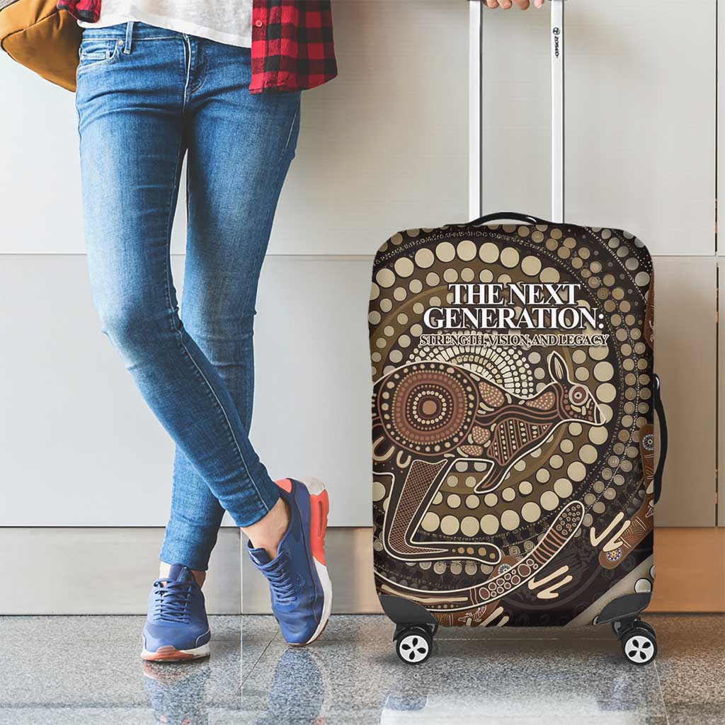 Australia NAIDOC Week 2025 Luggage Cover Boomerang Kangaroo Indigenous Art