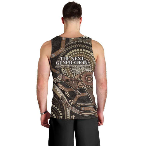 Australia NAIDOC Week 2025 Men Tank Top Boomerang Kangaroo Indigenous Art