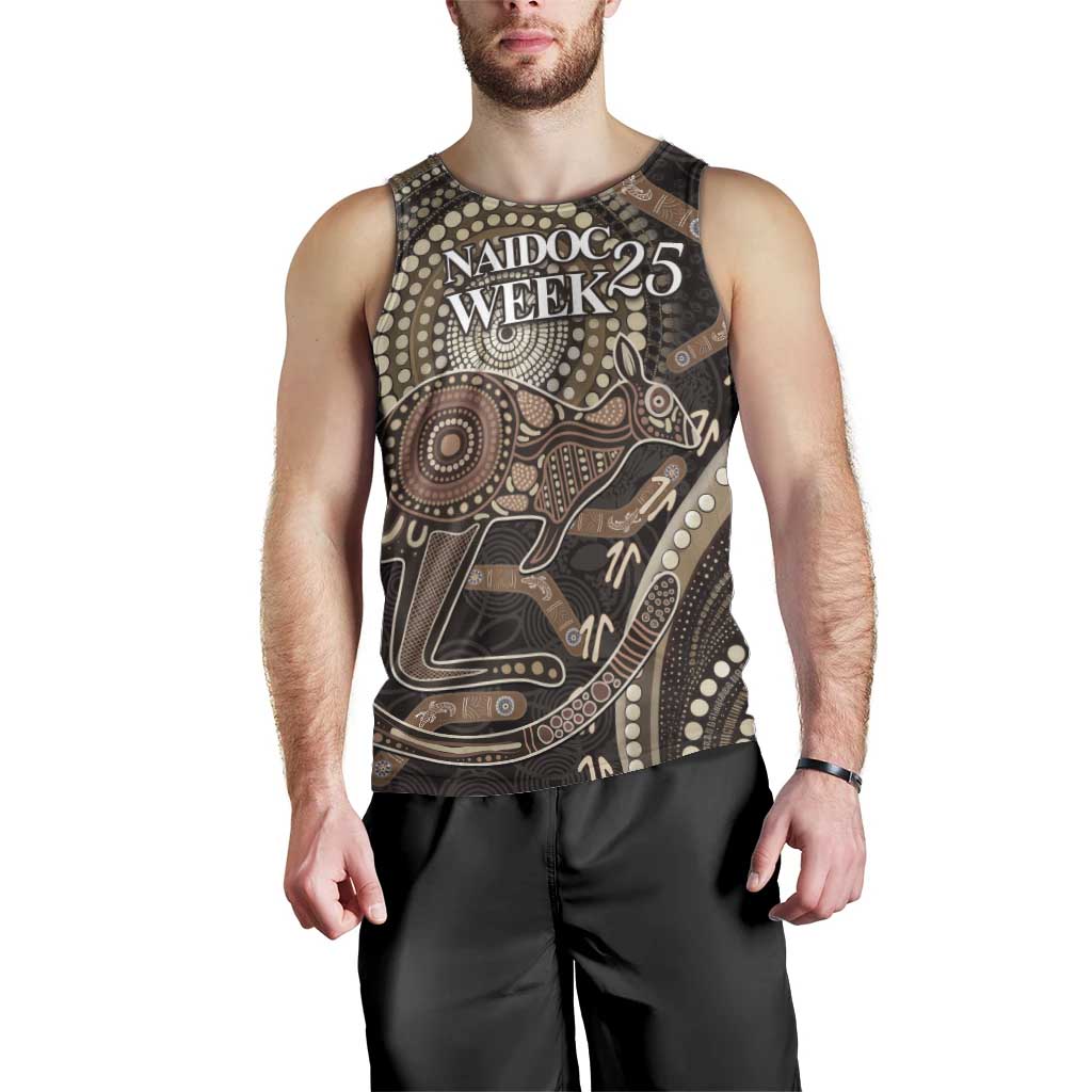 Australia NAIDOC Week 2025 Men Tank Top Boomerang Kangaroo Indigenous Art