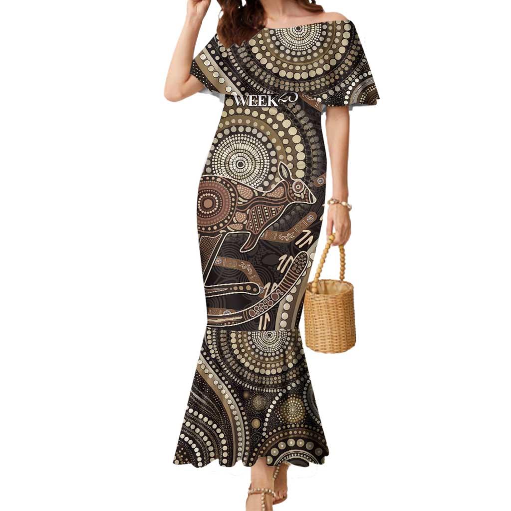 Australia NAIDOC Week 2025 Mermaid Dress Boomerang Kangaroo Indigenous Art