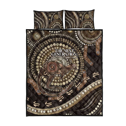 Australia NAIDOC Week 2025 Quilt Bed Set Boomerang Kangaroo Indigenous Art