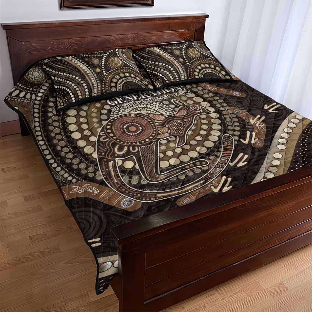 Australia NAIDOC Week 2025 Quilt Bed Set Boomerang Kangaroo Indigenous Art