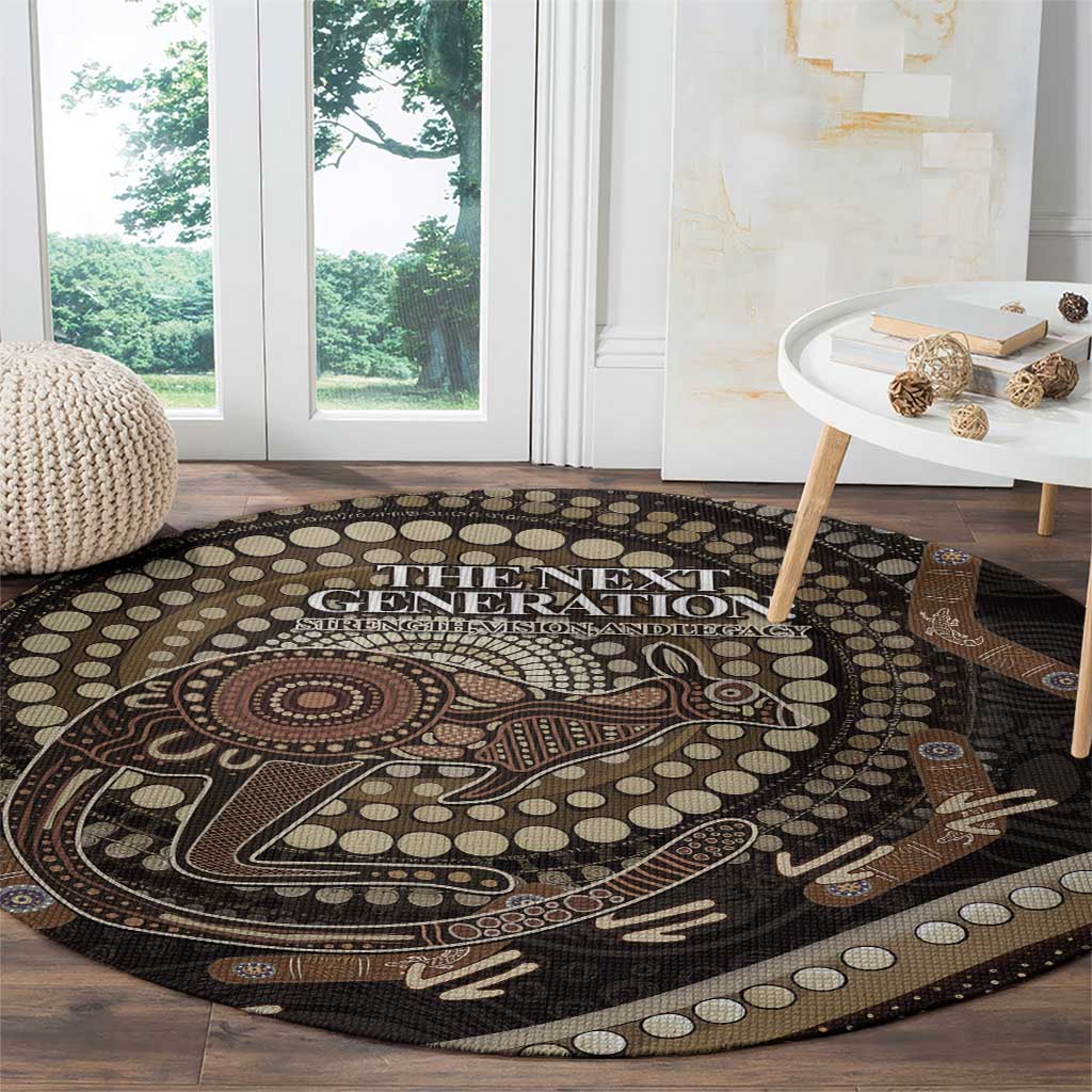 Australia NAIDOC Week 2025 Round Carpet Boomerang Kangaroo Indigenous Art