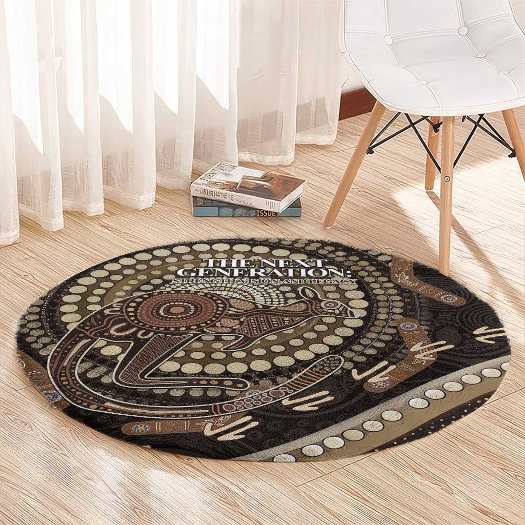 Australia NAIDOC Week 2025 Round Carpet Boomerang Kangaroo Indigenous Art