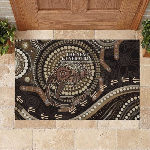 Australia NAIDOC Week 2025 Rubber Doormat Boomerang Kangaroo Indigenous Art