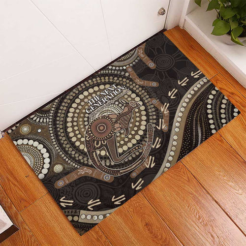 Australia NAIDOC Week 2025 Rubber Doormat Boomerang Kangaroo Indigenous Art